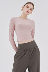 Cozy Daily Crop T-Shirt - Pink