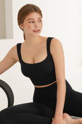 Flex Air Square Bra Top - Arc Black