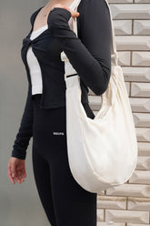 EcoTech Cross Bag - Cream White