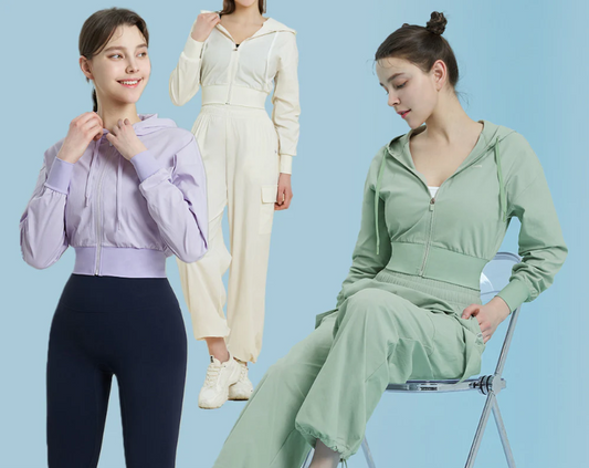 EcoTech Premium Cropped Zip-Up Hoodie - Perfect choice for spring and fall