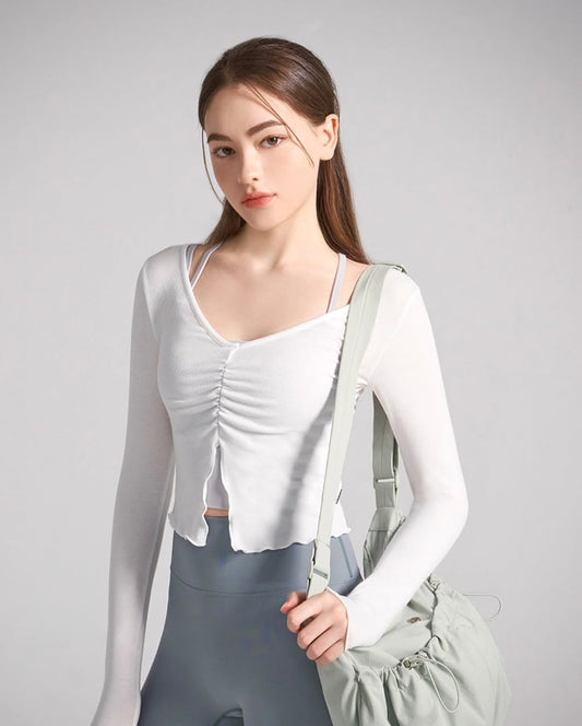 Meet Your New Spring Essential: The Front Slit Shirring Cover-Up