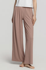 Pleated Wide Pants- Brick Pink