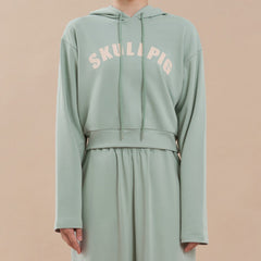 Smoothie Cropped Hoodie - Mint