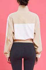 EcoTech High Color-Block Jacket - Beige