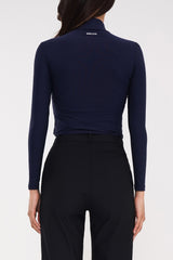 Soft Warm High-Neck Top - Light Beige