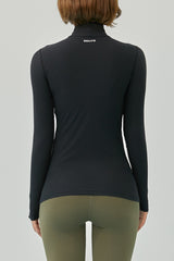Soft Warm High-Neck Top - Light Beige