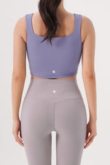 Flex Air Square Bra Top - Mud Pink