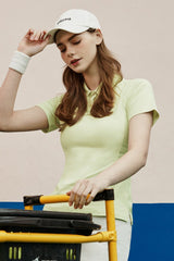 AirFlex Performance Polo Tee - Peach Coral