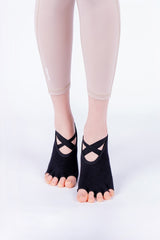 Cross Yoga Socks - Indie Pink