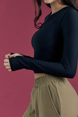 Soft Crop Top - Black