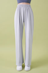 Soft Relaxed-Fit Wide-Leg Pants - Charcoal