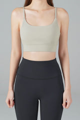 Zero Base Crop Bra Top - White