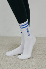 Double Line Sport Socks - Blue