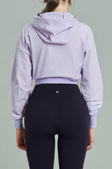 EcoTech Premium Cropped Zip-Up Hoodie - Salt Green