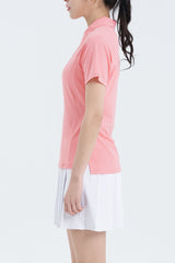 AirFlex Performance Polo Tee - Peach Coral