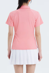 AirFlex Performance Polo Tee - Peach Coral