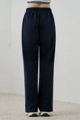 Soft Relaxed-Fit Wide-Leg Pants - Charcoal