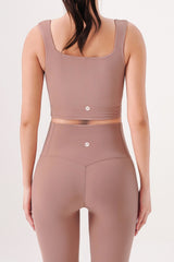 Flex Air Square Bra Top - Mud Pink