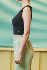 Real Fresh Crop Sleeveless Top - White