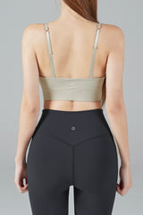 Zero Base Crop Bra Top - White