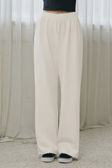 Soft Relaxed-Fit Wide-Leg Pants - Charcoal