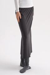 Softex Long Skirt - Charcoal Gray