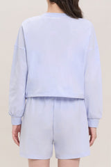 ECOTECH Premium Drawstring Crop Sweatshirt - Milky White