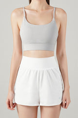 Zero Base Crop Bra Top - White