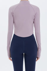 Zero Active Crop Jacket - Oyster Green