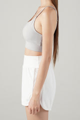 Zero Base Crop Bra Top - White