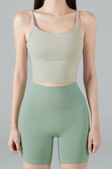 Zero Base Mid Bra Top - Dove Khaki