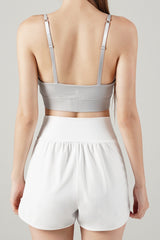 Zero Base Crop Bra Top - White