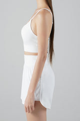 Zero Base Crop Bra Top - White