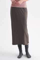 Softex Long Skirt - Charcoal Gray