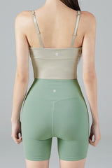 Zero Base Mid Bra Top - Dove Khaki