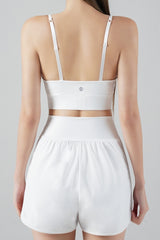 Zero Base Crop Bra Top - White