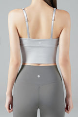 Zero Base Mid Bra Top - Dove Khaki