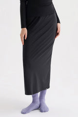 Softex Long Skirt - Charcoal Gray