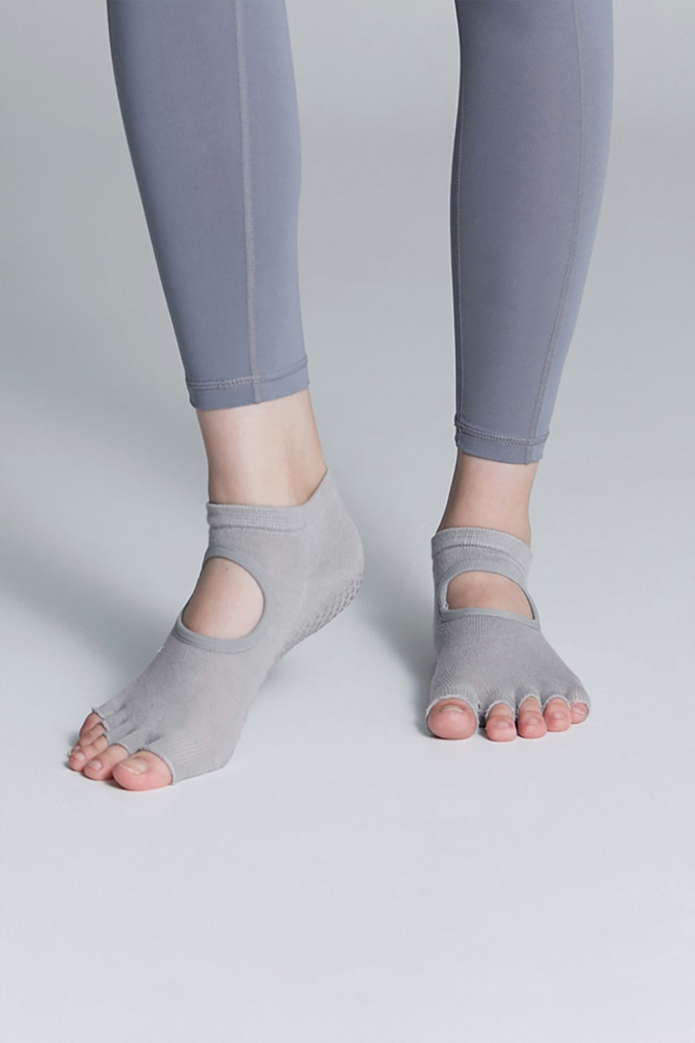 Yoga Grip Socks - Gray