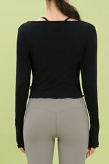 Front Slit Shirring Cover-up - Olive