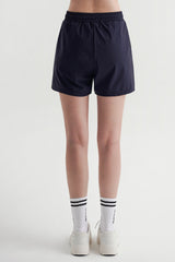 2-in-1 Training Shorts with Built-in Leggings - Navy