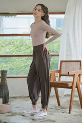 Soft-tex Joggers - Charcoal Brown