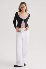 Everyday Cotton Wide Pants - Gray