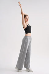 Everyday Cotton Wide Pants - Gray