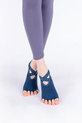 Cross Yoga Socks - Indie Pink