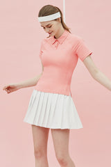 AirFlex Performance Polo Tee - Peach Coral