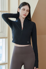 Zero Active Crop Jacket - Oyster Green