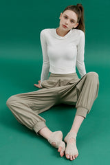 Soft-tex Joggers - Charcoal Brown