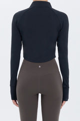 Zero Active Crop Jacket - Oyster Green