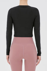 Cozy Daily Crop T-Shirt - Black